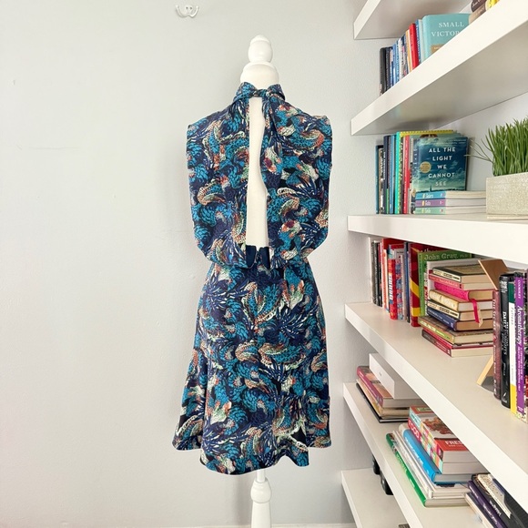 SALONI Midnight Mazarine Fleur Dress size 2 - Picture 5 of 14